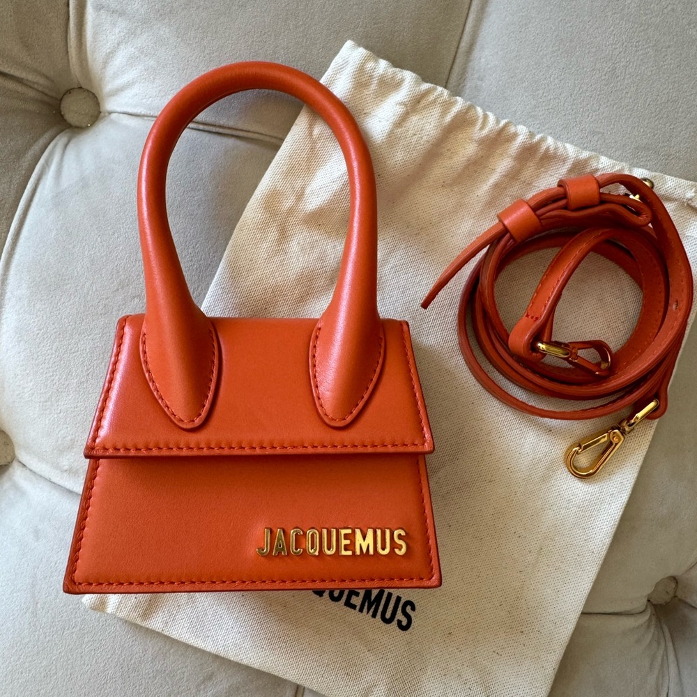Jacquemus orange le chiquito mini handbag